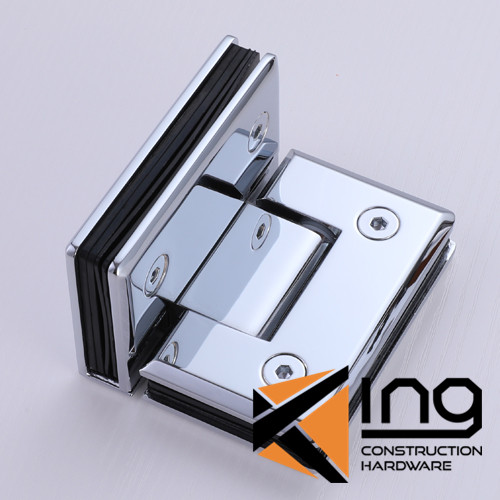 Brass 90° Glass-to-Glass Shower Door Hinge