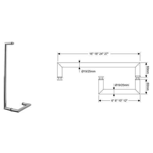 MT Series Round Pull Handle with Metal Washers