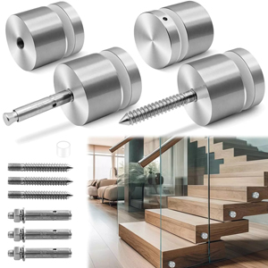 King Hardware | Premium Shower Glass Fittings and Hardware Stainless Standoffs
