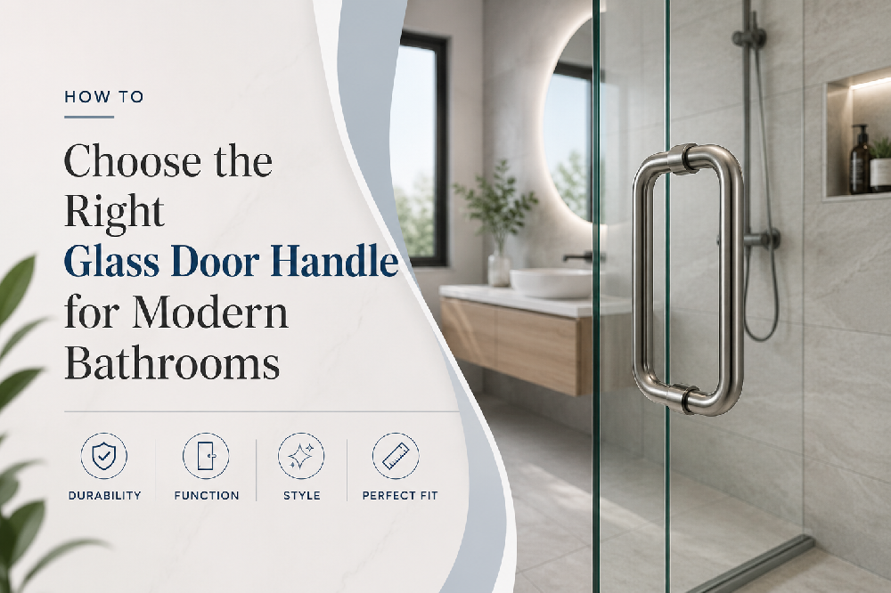 How to Choose the Right Glass Door Handle for Modern Bathrooms