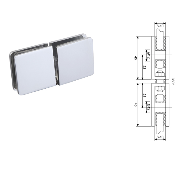 Movable Transom Shower Clamp